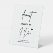 Es ist mir egal, ob ich das Donut-Bar-Zeichen Hoch Sockelschild (Vorderseite)