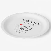 Es ist mir egal, ob ich eine Hochzeitsnacht am Rot Pappteller (Schrägansicht)