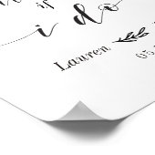 Es ist mir egal, ob ich Hochzeit am Nachtisch mach Poster (Ecke)