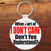 Es ist mir egal schlüsselanhänger (Vorderseite)