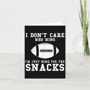 Es ist mir egal, wer American Football gewinnt Karte