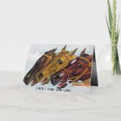 Es ist mir egal, wer Personalisiert gewinnt Karte (Vorderseite)