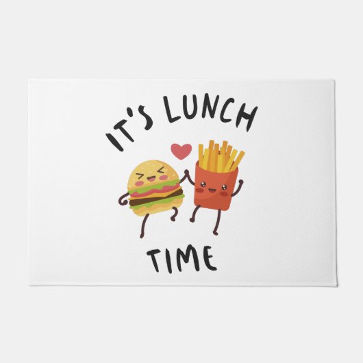 Es ist Mittagszeit Fußmatte (Vorderseite)