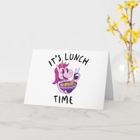 Es ist Mittagszeit Karte (Gelbe Blume)