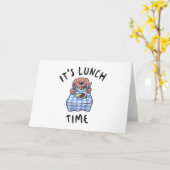 Es ist Mittagszeit Karte (Gelbe Blume)