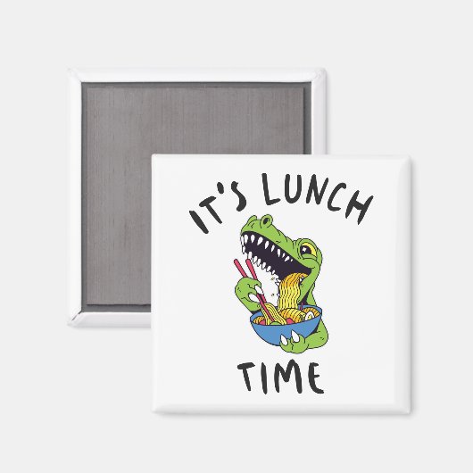 Es ist Mittagszeit Magnet (Vorderseite/Rückseite)