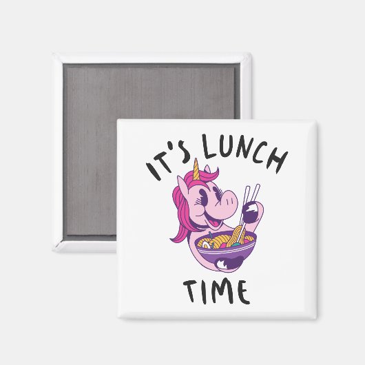 Es ist Mittagszeit Magnet (Vorderseite/Rückseite)