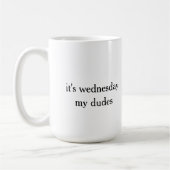 es ist Mittwoch meine Typen Kaffeetasse (Links)