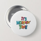 "Es ist Morphin' Time" Button (Vorne & Hinten)