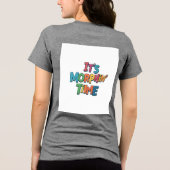 "Es ist Morphin' Time" Tri-Blend Shirt (Rückseite)