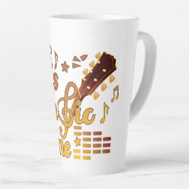 Es ist Musik-Zeit, Gold Gitarre Musical Milchtasse
