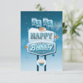 Es ist My Happy Birthday Party Einladung (klein) (Stehend Vorderseite)