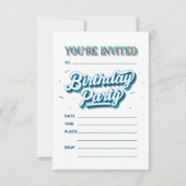 Es ist My Happy Birthday Party Einladung (klein) (Rückseite)