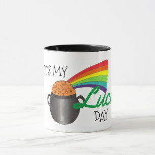 Es ist My Lucky Day Rainbow Irish Kleeblatt Luck T Tasse