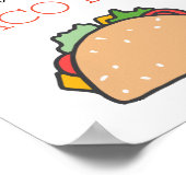 Es ist Nacho Average Taco Bar Sign Mexican Fiesta Poster (Ecke)