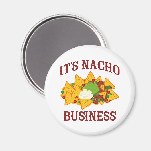Es ist Nacho Business Magnet (Vorderseite/Rückseite)