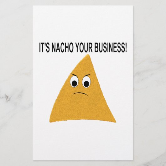 Es ist Nacho Your Business Briefpapier (Vorderseite)