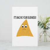 Es ist Nacho Your Business Briefpapier (Stehend Vorderseite)