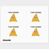 Es ist Nacho Your Business Rechteckiger Aufkleber (Blatt)