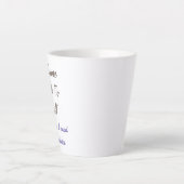 Es ist natürlich lustig, dass ich mit meinen Redew Milchtasse (Vorderseite)