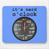 Es ist Nerd O'Clock Funny Clock Mousepad Maus Pad (Vorne)