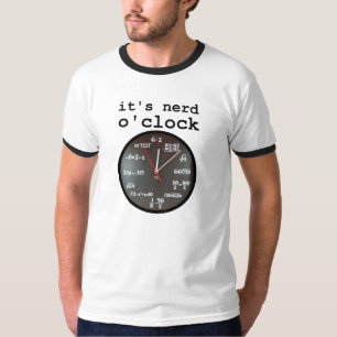 Es ist Nerd O'Clock Lustiges Uhr-Shirt Humor T-Shirt