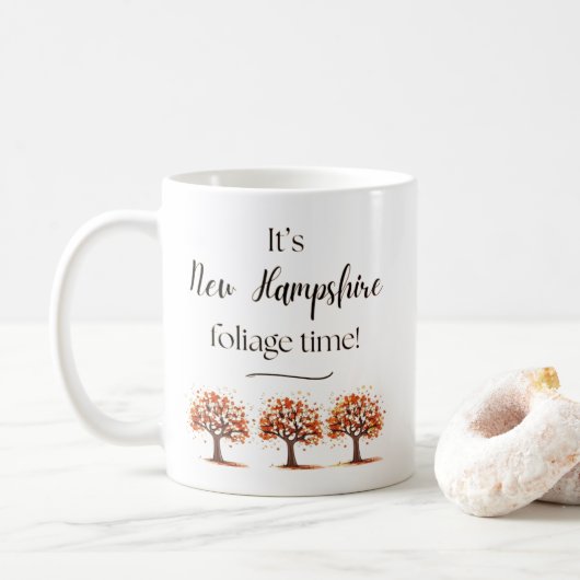 Es ist New Hampshire Foliage Time Tasse (Mit Donut)