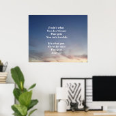 ES IST NICHT DAS, WAS SIE NICHT KENNEN POSTER (Heimbüro)