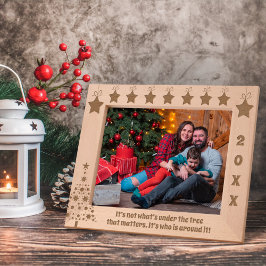 Es ist nicht das, was unter dem Weihnachtsbaum und Geätzte Rahmen