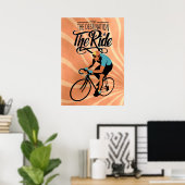 Es ist nicht das Ziel, es ist Ride! Retro-Stil Poster (Heimbüro)