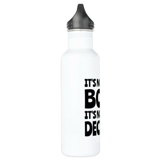 Es ist nicht dein Körper. Es ist nicht deine Entsc Edelstahlflasche (Links)