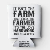 Es ist nicht der Bauernhof, der den Bauer macht Dosenkühler (Rückseite)