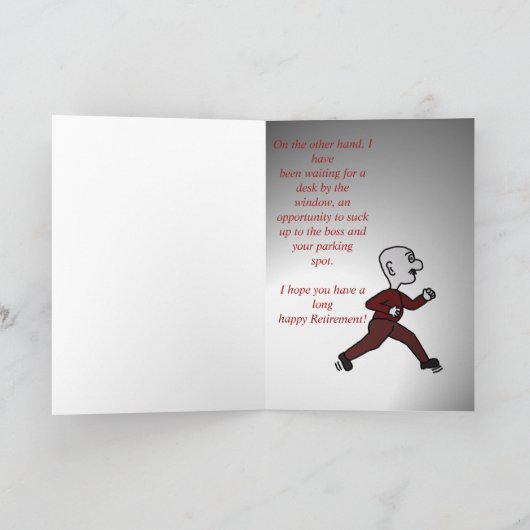 Es ist nicht die gleiche Ruhestands-Karte Karte (Innenseite)