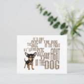 Es ist nicht die Größe Postkarte (Stehend Vorderseite)