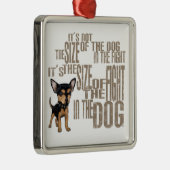 Es ist nicht die Größe Silbernes Ornament (Rechts)