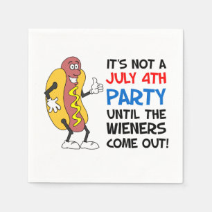 Es ist nicht ein 4. Juli Party bis Dackeln Hot Dog Serviette