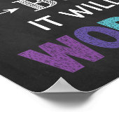 Es ist nicht einfach, aber es lohnt sich, das Wach Poster (Ecke)