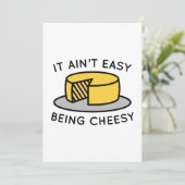 Es ist nicht einfach, Cheesy zu sein Dankeskarte (Stehend Vorderseite)