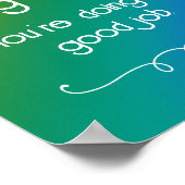 Es ist nicht einfach, ein menschliches dunkles Reg Poster (Ecke)