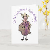 Es ist nicht einfach, ein sozialer Schmetterling z Karte (Gelbe Blume)