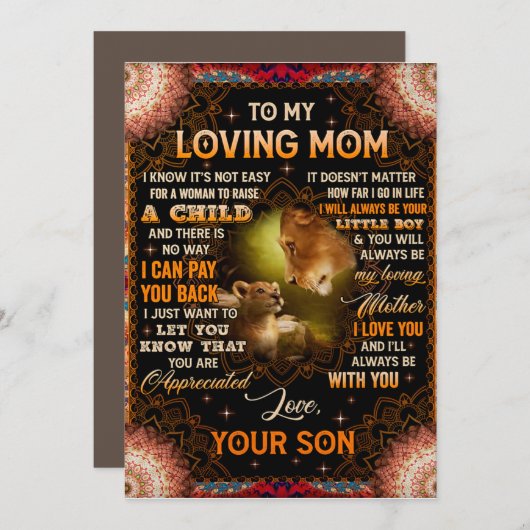 Es ist nicht einfach für eine Frau, einen Sohn zur Einladung (Vorne/Hinten)