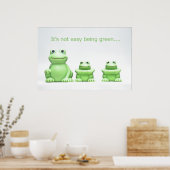 Es ist nicht einfach, grünes POSTER zu sein (Küche)