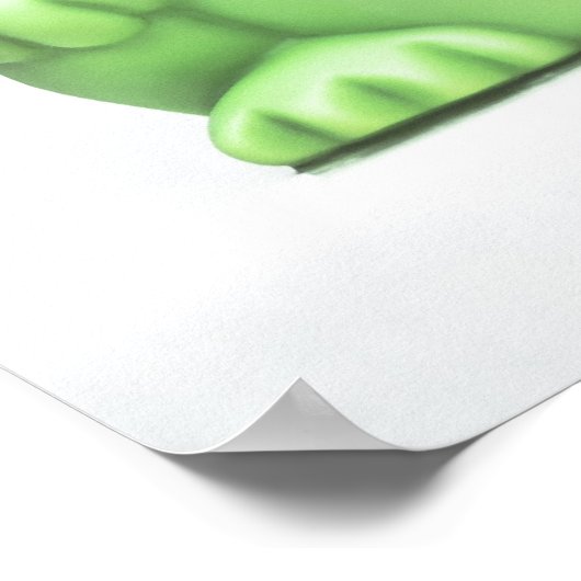 Es ist nicht einfach, grünes POSTER zu sein (Ecke)