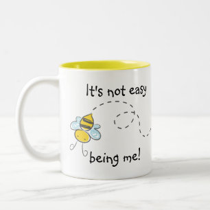 Es ist nicht einfach, ich zu sein! zweifarbige tasse