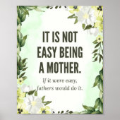 "Es ist nicht einfach, Mutter zu sein" - die Golde Poster (Vorne)