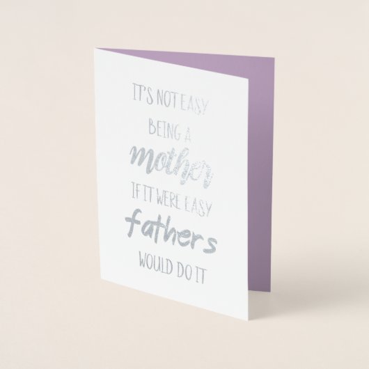 Es ist nicht einfach, Mutter zu sein Folienkarte (Vorderseite)