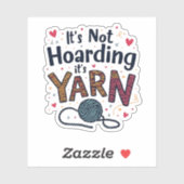 Es ist nicht gehärtet, wenn es ein Strick aus Garn Aufkleber (Blatt)