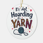 Es ist nicht gehärtet, wenn es ein Strick aus Garn Keramik Ornament (Links)