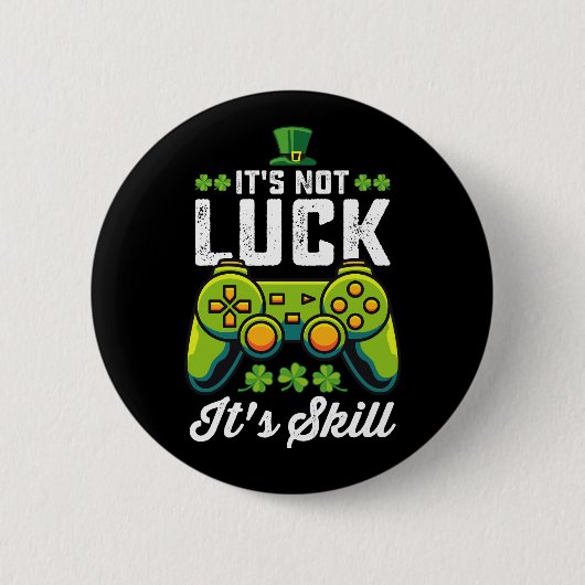 Es ist nicht glücklich, dass der St. Patrick's Day Button (Vorderseite)