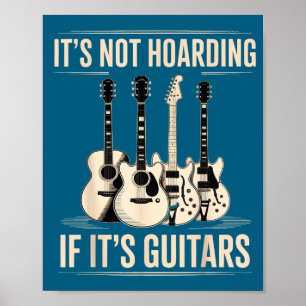 Es ist nicht hamstern wenn Gitarren Gitarre Poster